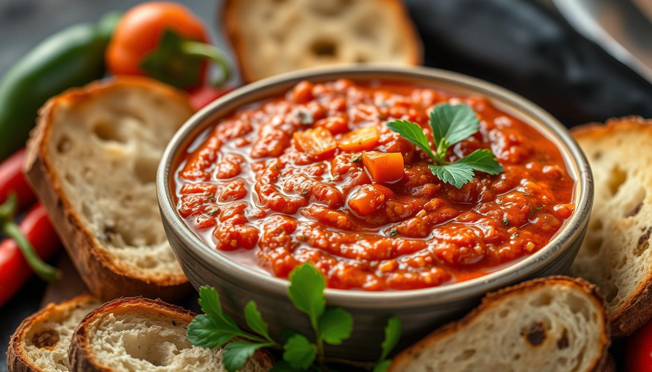 Rezept für Ajvar (Paprika-Auberginen-Aufstrich) Rezept für Ajvar (Paprika-Auberginen-Aufstrich)