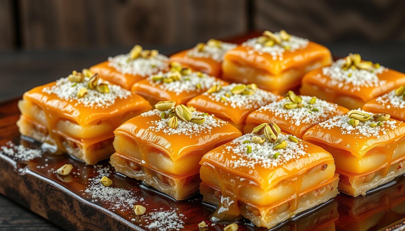 Rezept für Baklava (süßer Blätterteig mit Nüssen) Rezept für Baklava (süßer Blätterteig mit Nüssen)