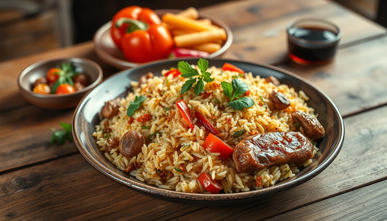 Rezept für Balkanski Pilav (Balkan-Reisgericht) Rezept für Balkanski Pilav (Balkan-Reisgericht)