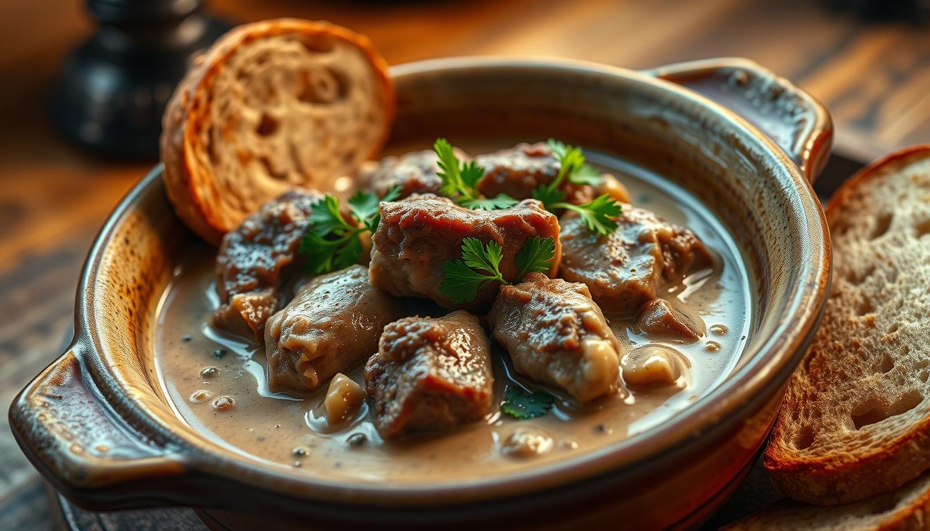 Rezept für Beuschel (Lungenragout) Rezept für Beuschel (Lungenragout)