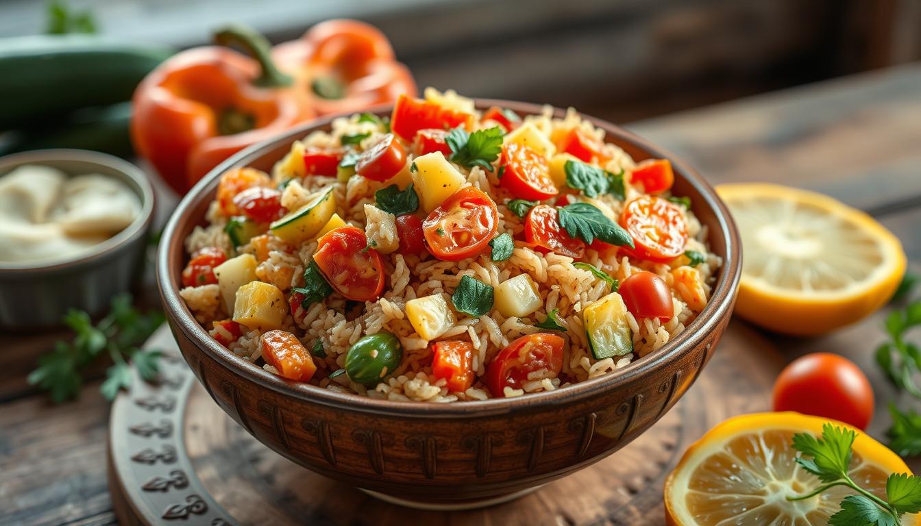 Rezept für Đuveč (Gemüsereis) Rezept für Đuveč (Gemüsereis)