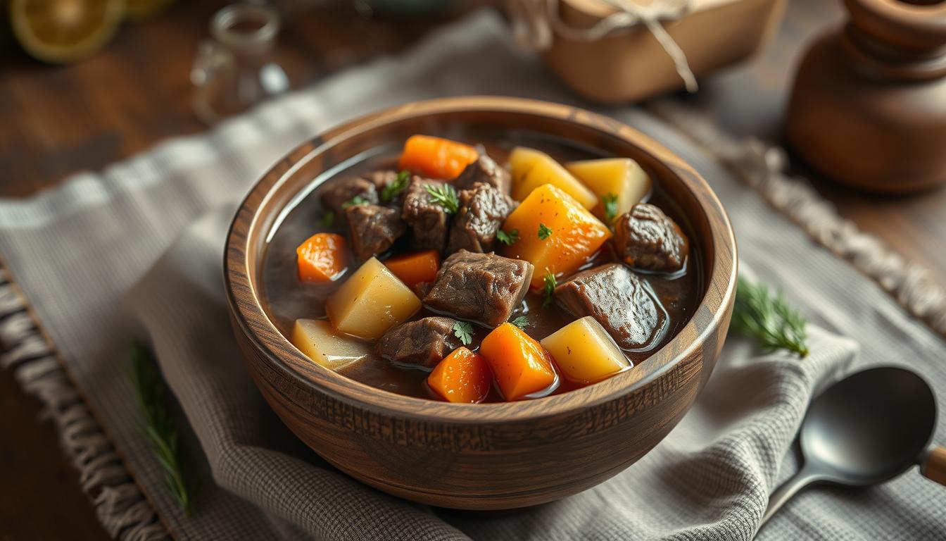 Rezept für Kalja (Rindfleisch-Eintopf) Rezept für Kalja (Rindfleisch-Eintopf)