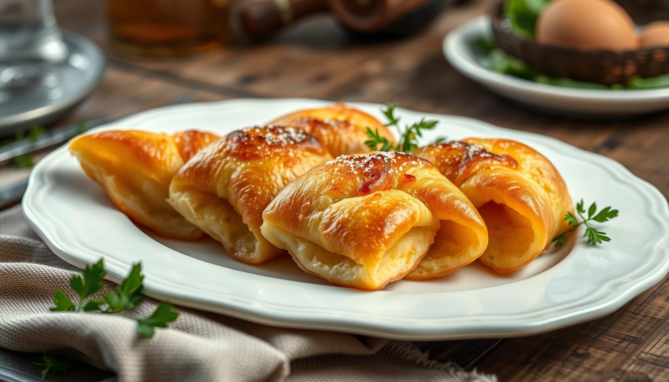 Rezept für Krompiruša (Kartoffelbörek) Rezept für Krompiruša (Kartoffelbörek)
