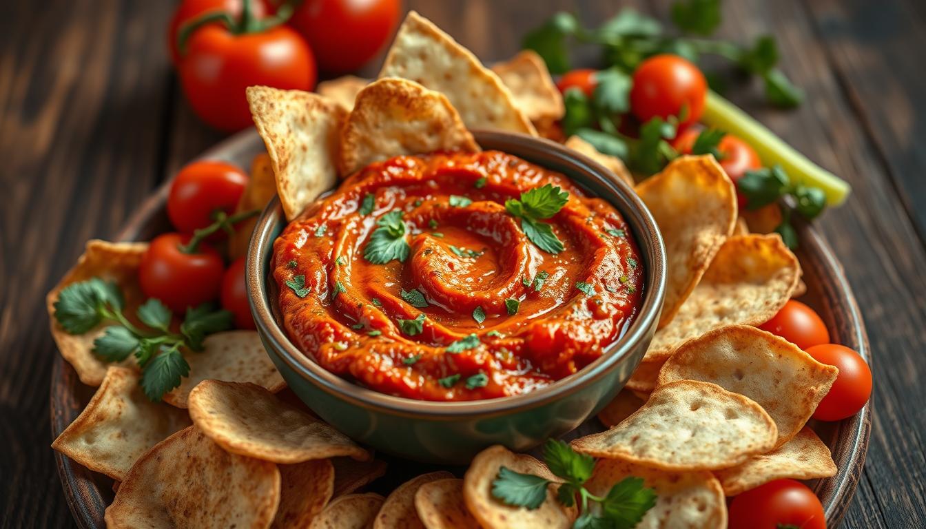 Rezept für Pindjur (Paprika-Auberginen-Dip) Rezept für Pindjur (Paprika-Auberginen-Dip)