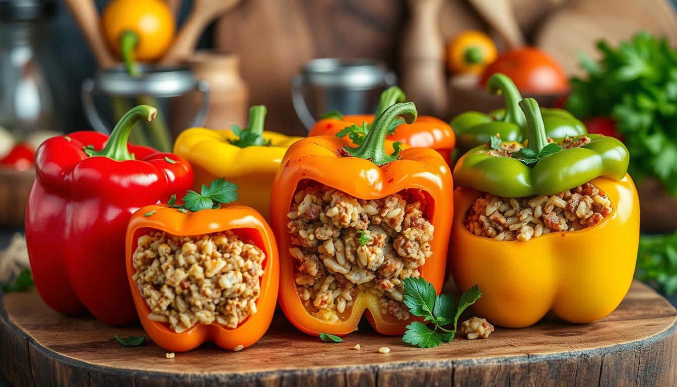 Rezept für Punjene Paprike (gefüllte Paprika) Rezept für Punjene Paprike (gefüllte Paprika)