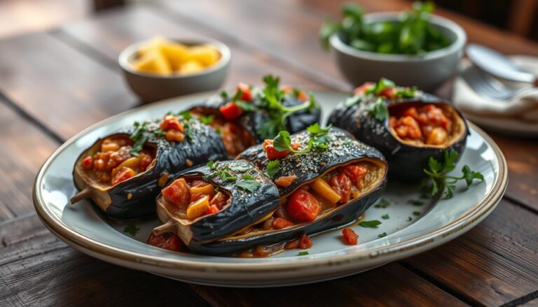 Rezept für Punjeni Patlidžani (gefüllte Auberginen)