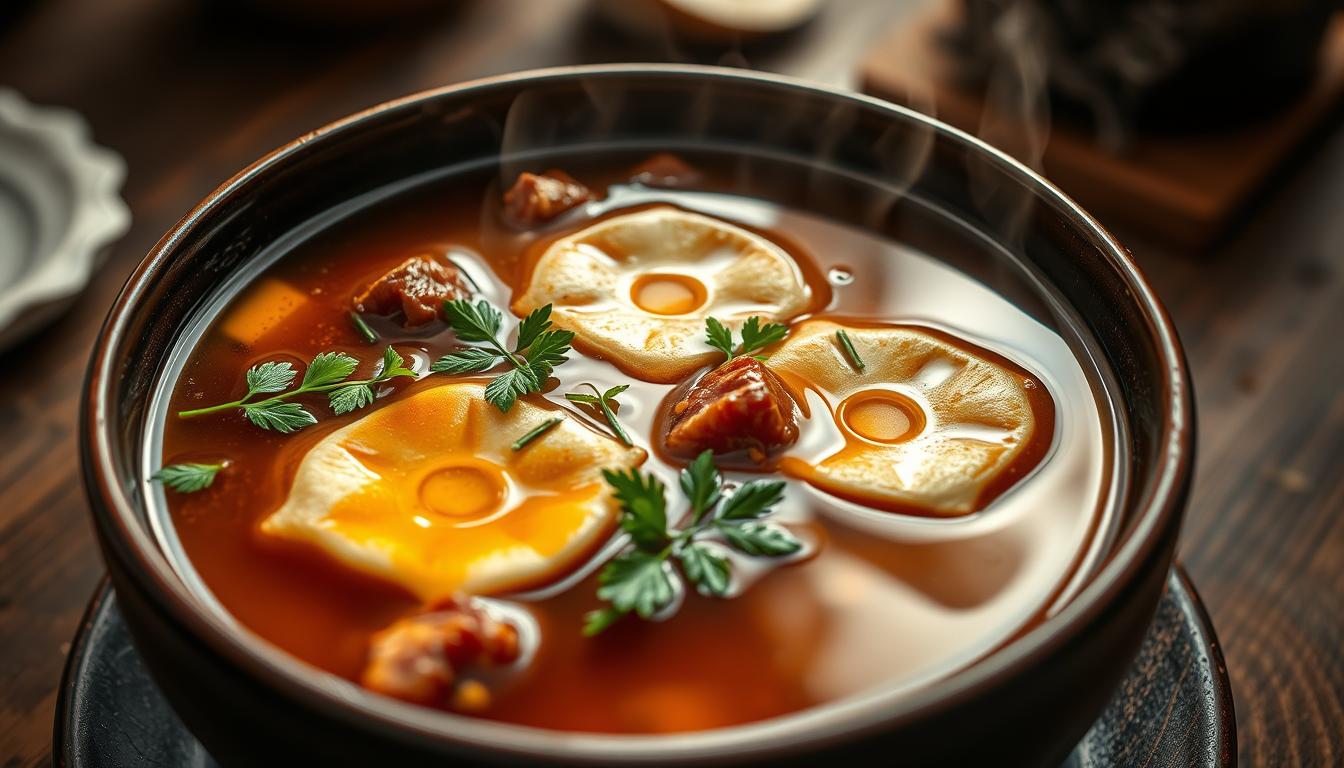 Rezept für Rindsuppe mit Frittaten Rezept für Rindsuppe mit Frittaten