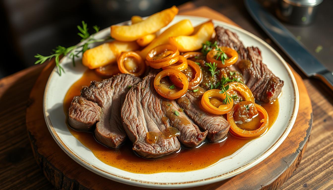 Rezept für Zwiebelrostbraten Rezept für Zwiebelrostbraten