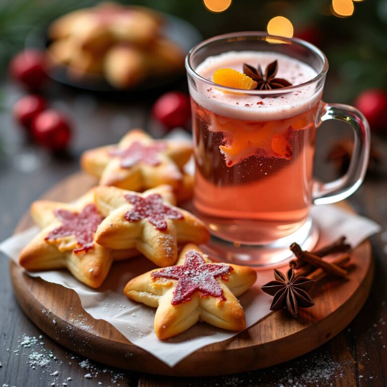 Apèro-Sterne mit Glühwein Rezept
