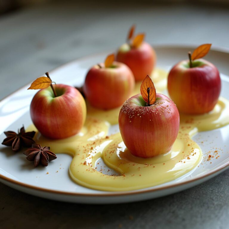 Apfel an Sternanis-Crème Rezept