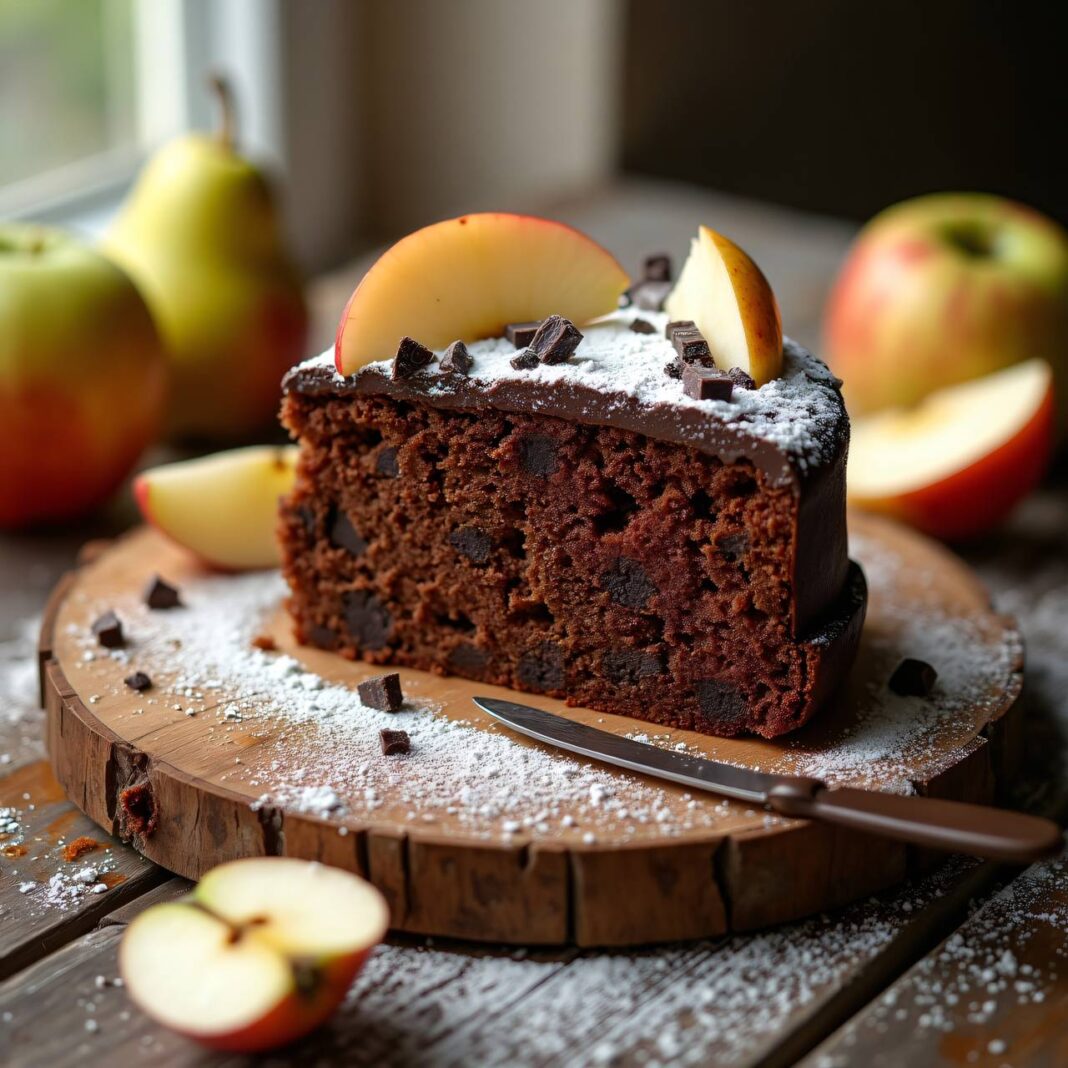 Apfel-Birnen-Schokoladenkuchen Rezept Apfel-Birnen-Schokoladenkuchen Rezept