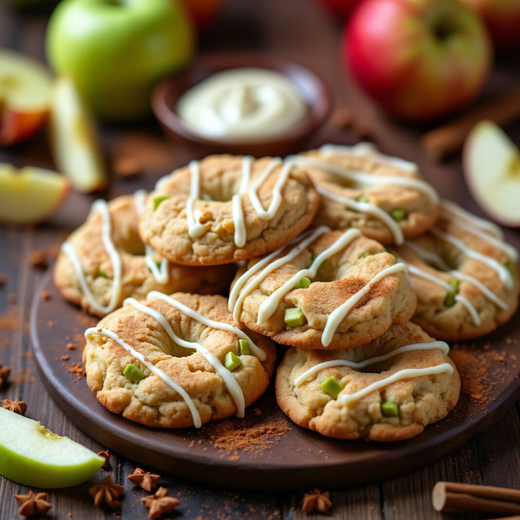 Apfel-Cookies mit weißer Schokolade Rezept Apfel-Cookies mit weißer Schokolade Rezept
