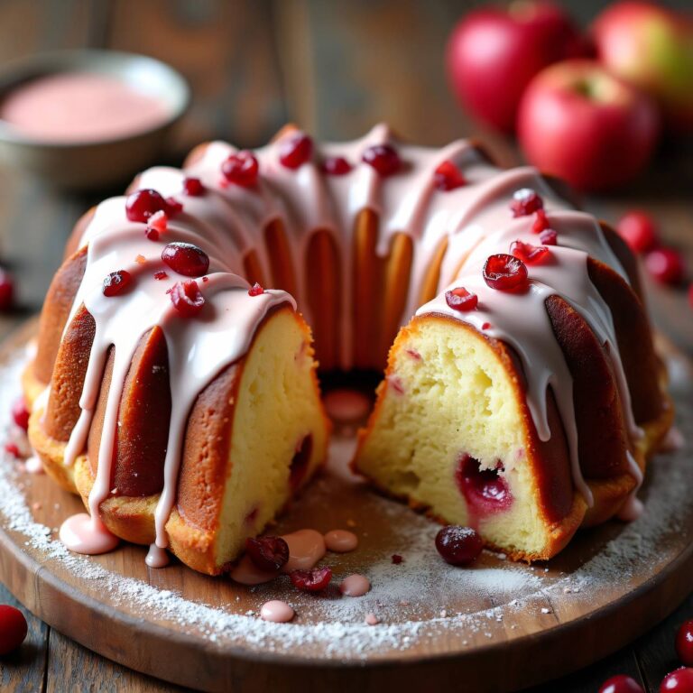 Apfel-Cranberry-Gugelhopf Rezept