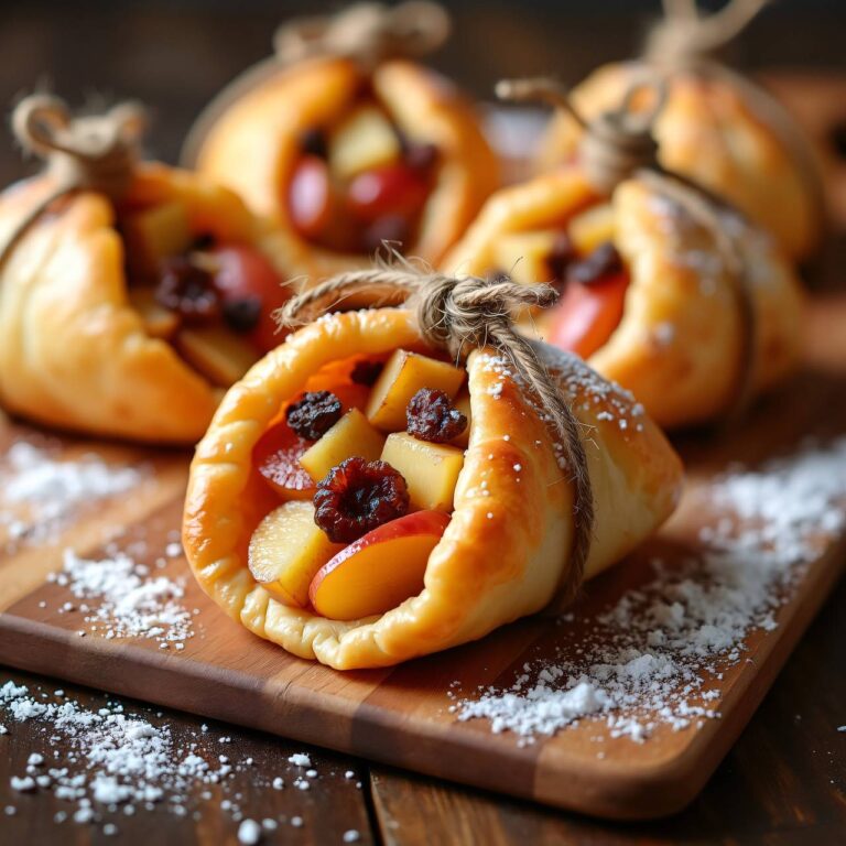 Apfel-Dörrfrucht-Beutelchen Rezept