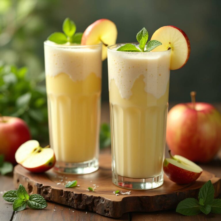 Apfel-Drink mit Zitronenmelisse Rezept
