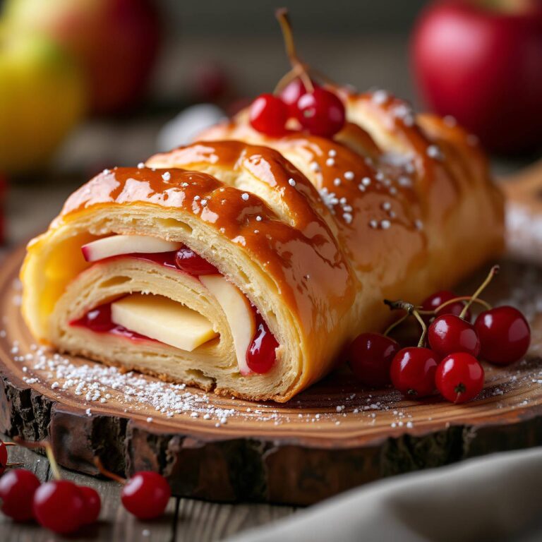 Apfel-Johannisbeer-Schnecke Rezept