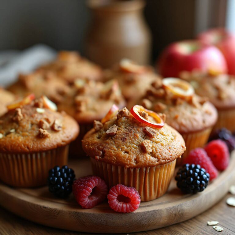 Apfel-Karotten-Frühstücksmuffins Rezept
