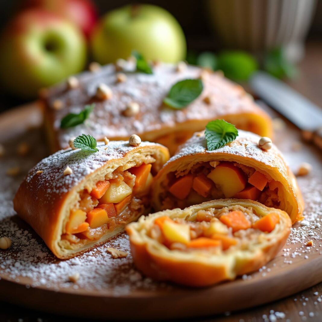 Apfel-Karotten-Strudel Rezept Apfel-Karotten-Strudel Rezept