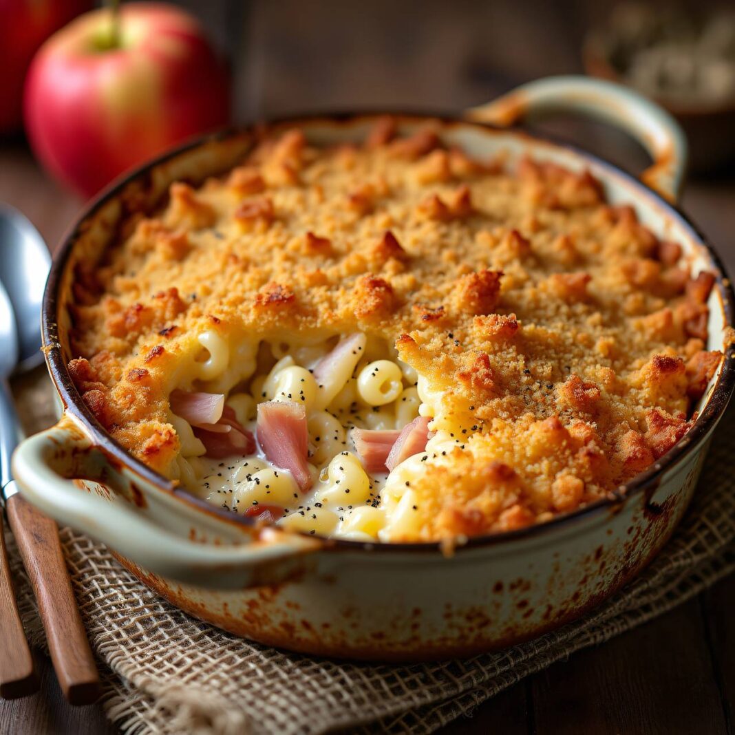 Apfel-Makronen-Gratin Rezept Apfel-Makronen-Gratin Rezept