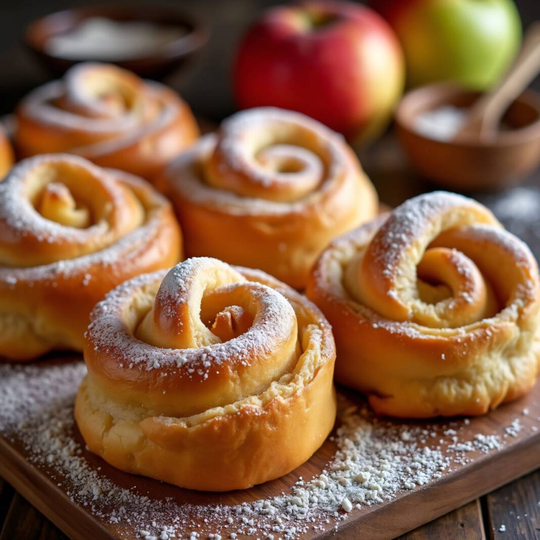 Apfel-Marzipan-Schnecken Rezept Apfel-Marzipan-Schnecken Rezept