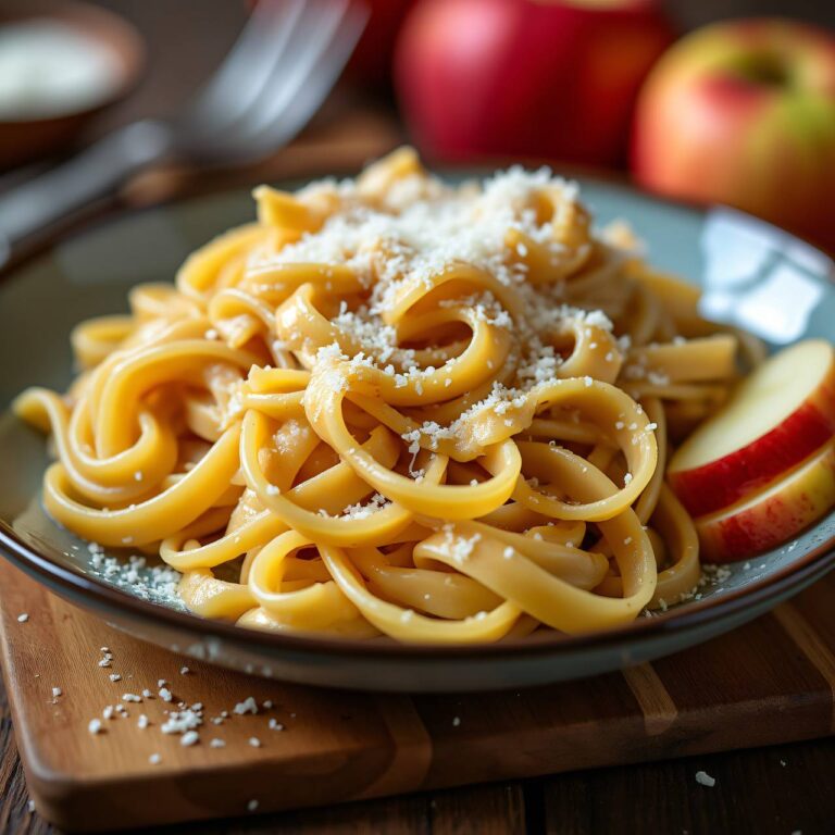Apfel-Meerrettich-Nudeln Rezept