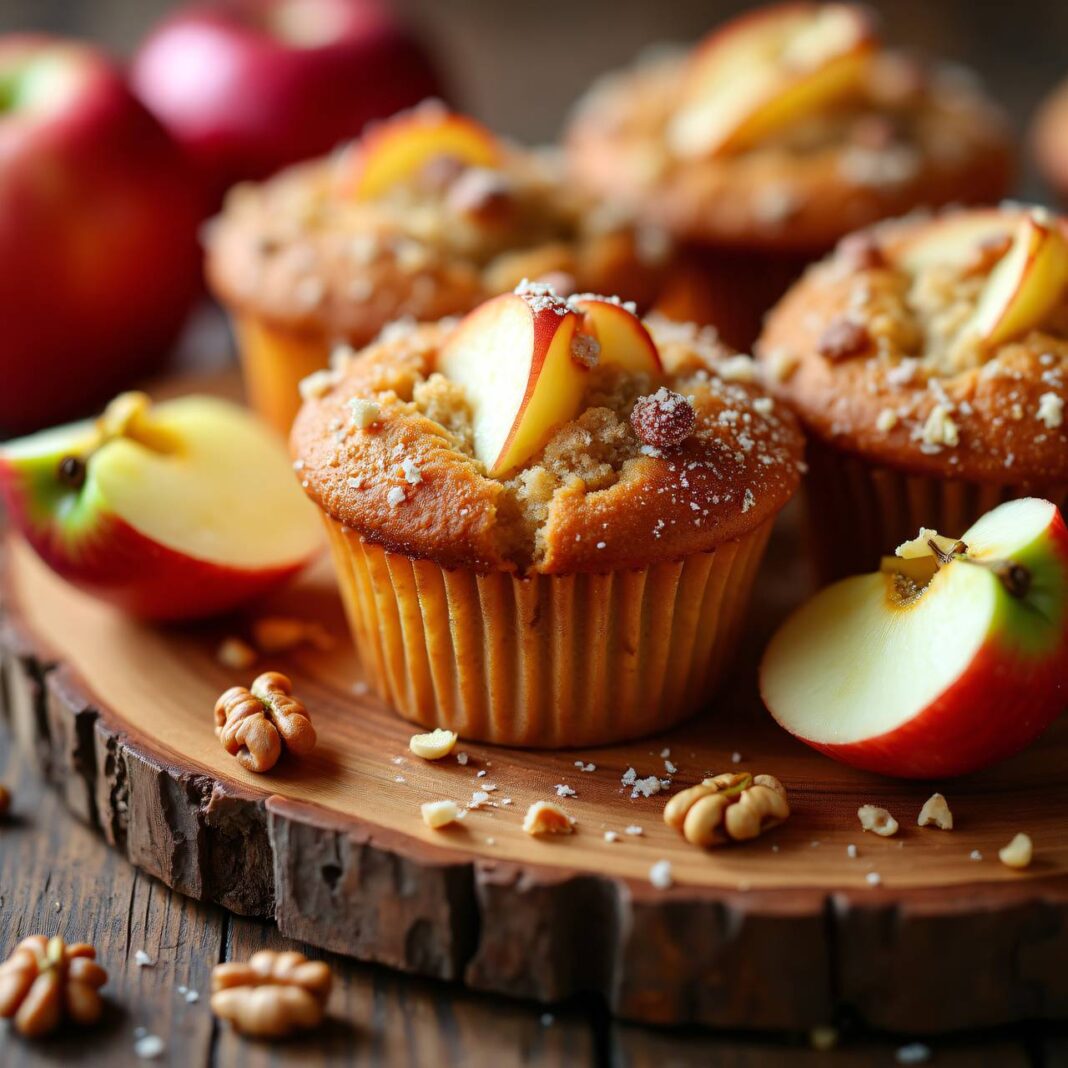 Apfel-Nuss-Muffins Rezept Apfel-Nuss-Muffins Rezept