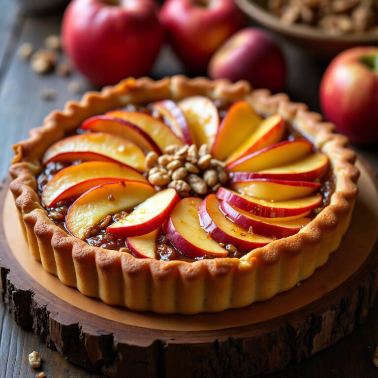 Apfel-Nuss-Tarte Rezept