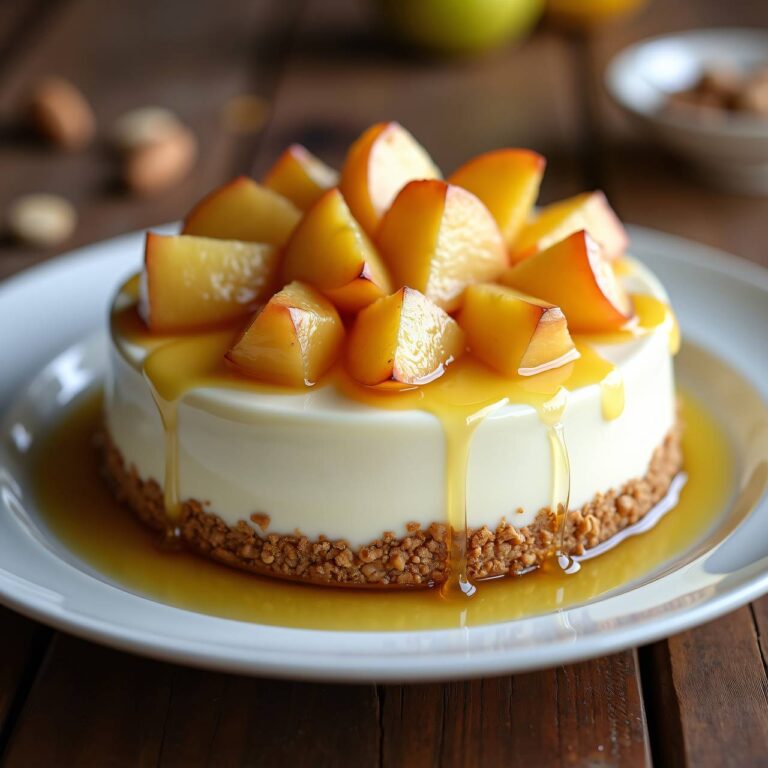 Apfel-Quarktorte (ohne backen) Rezept