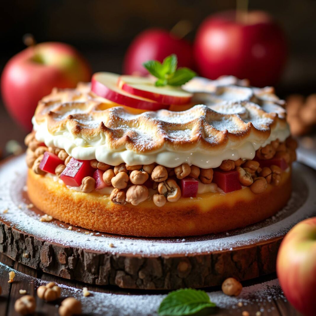 Apfel-Rhabarber-Kuchen Rezept Apfel-Rhabarber-Kuchen Rezept