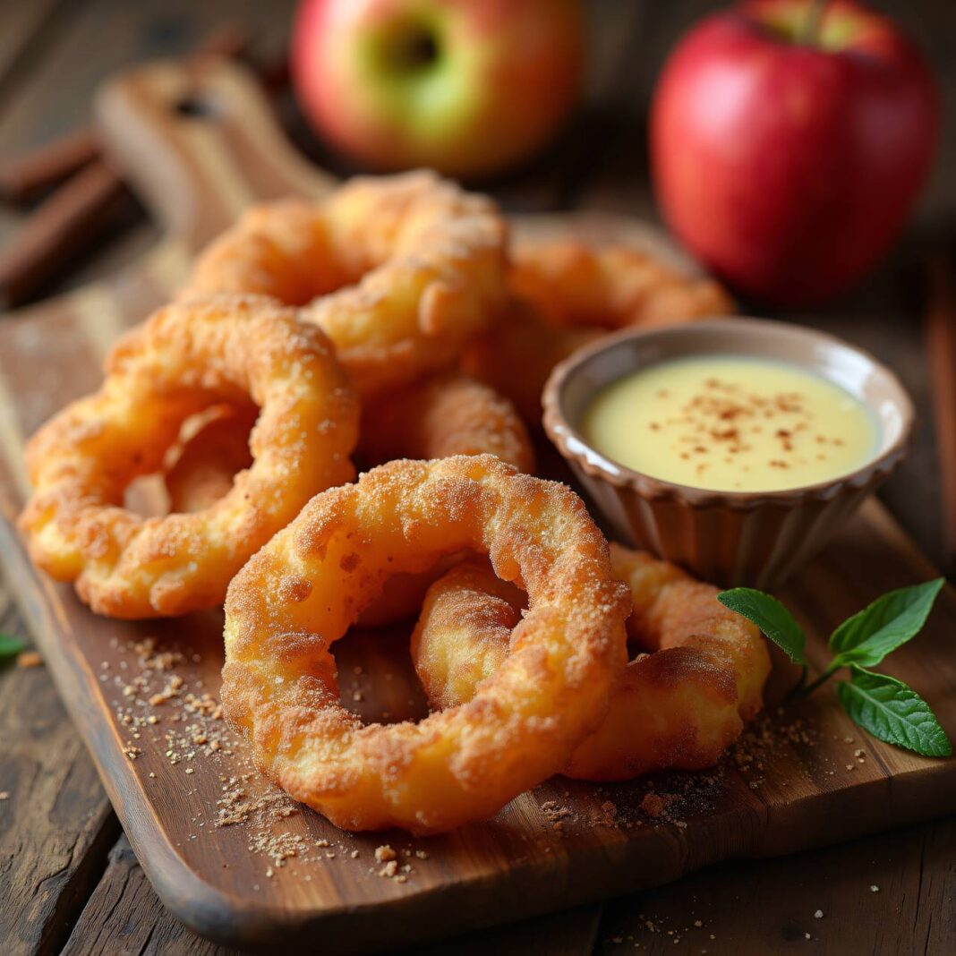 Apfelküchlein mit Vanillesauce Rezept Apfelküchlein mit Vanillesauce Rezept