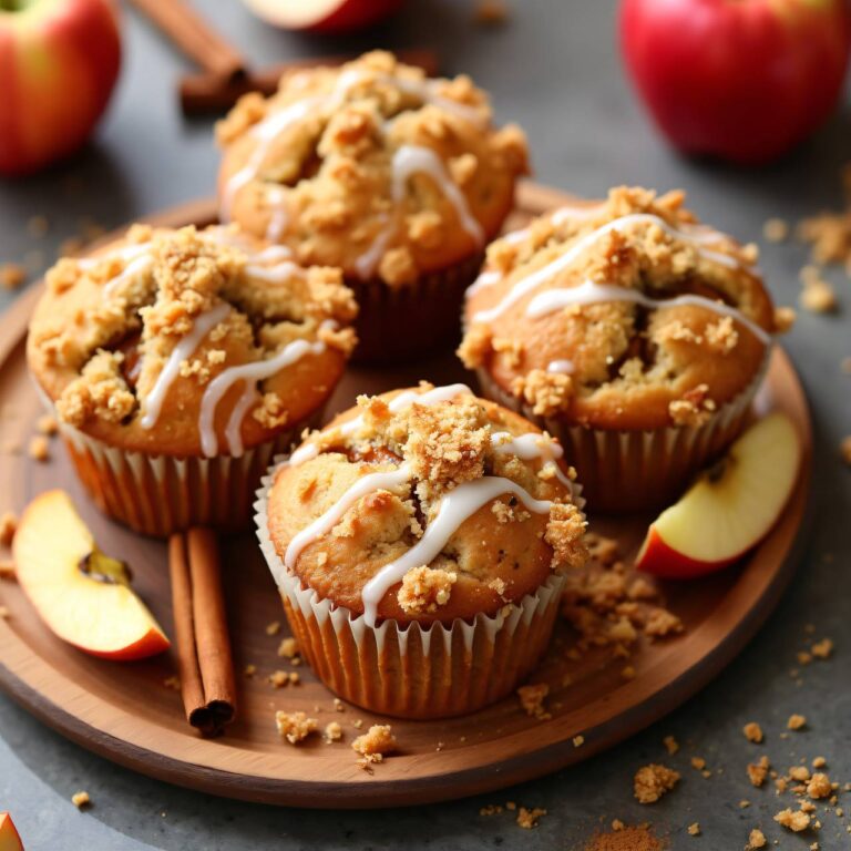 Apfelmuffins mit Streusel Rezept
