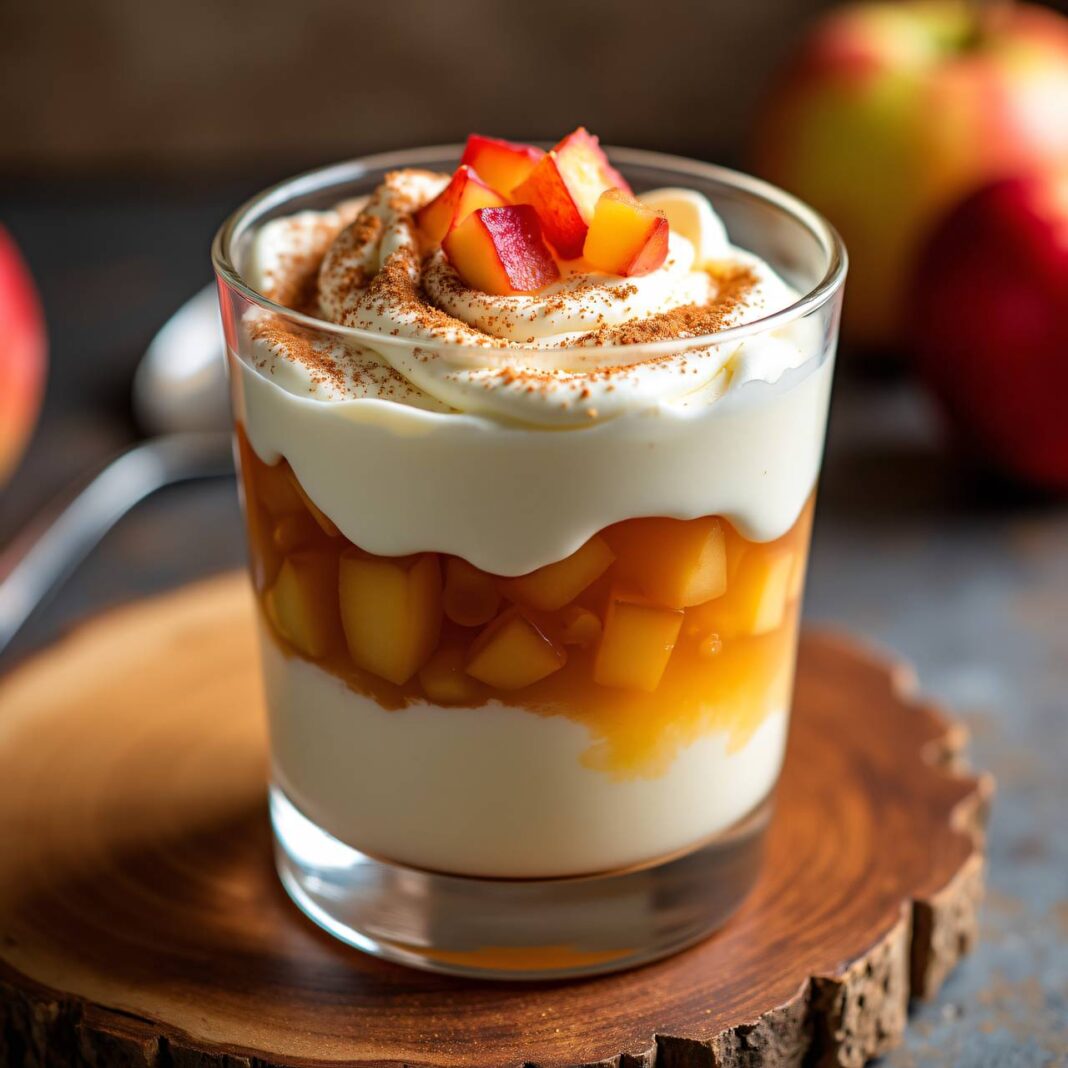Apfelmus-Obers-Dessert im Glas Rezept Apfelmus-Obers-Dessert im Glas Rezept