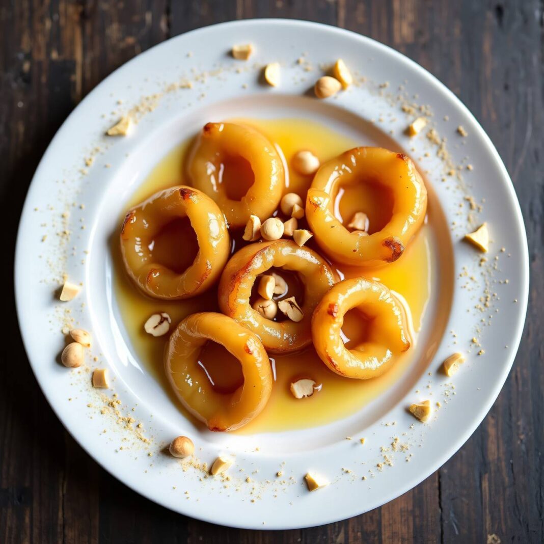 Apfelringe mit Crème Thurgados Rezept Apfelringe mit Crème Thurgados Rezept