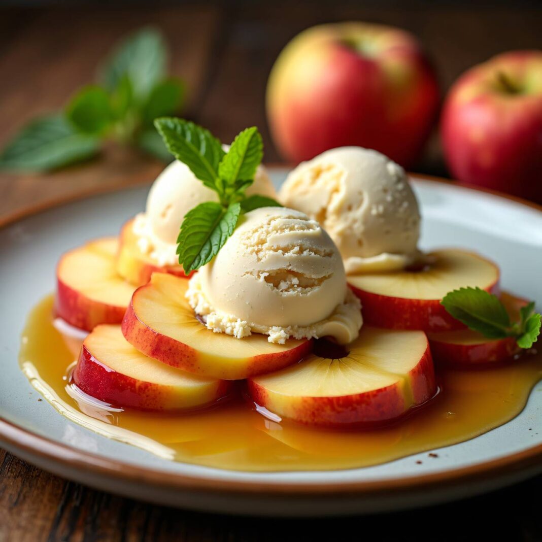 Apfelschnitzchen in Calvados-Sirup Rezept Apfelschnitzchen in Calvados-Sirup Rezept