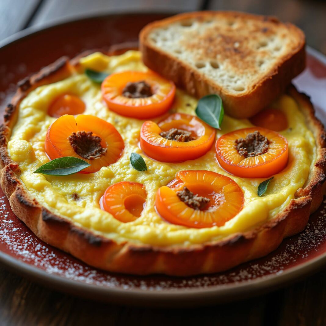 Aprikosen-Frittata Rezept Aprikosen-Frittata Rezept