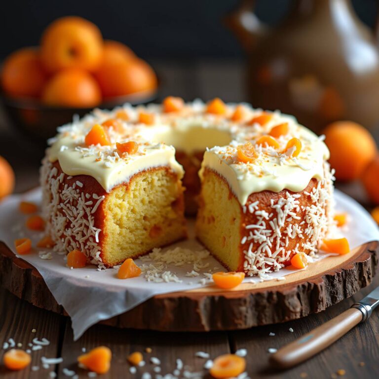 Aprikosen-Kokos-Kuchen Rezept