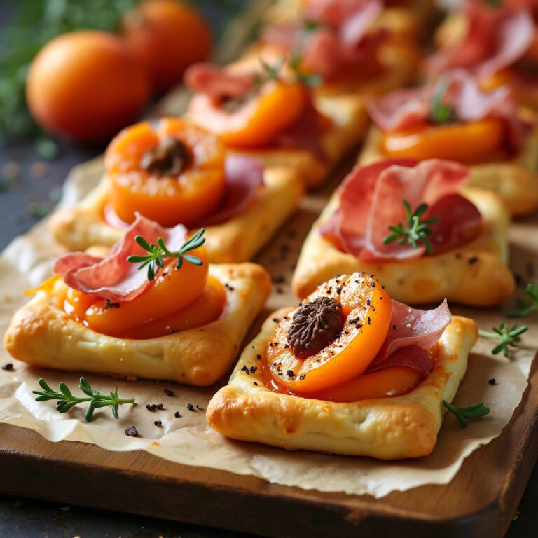 Aprikosen-Rohschinken-Tartelettes Rezept