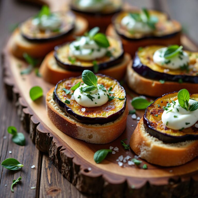 Auberginen-Crostini Rezept