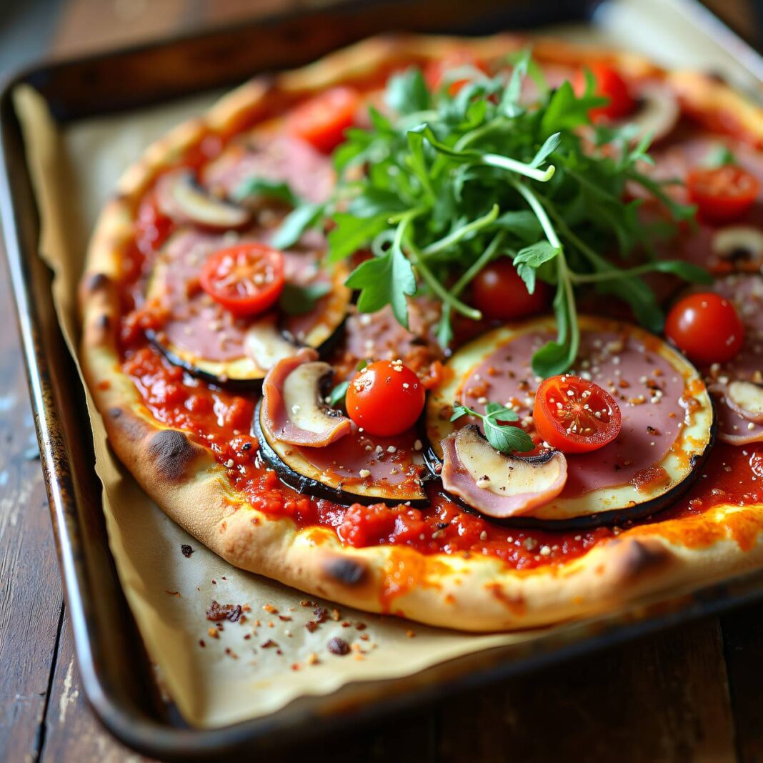 Auberginenpizza (Low Carb) Rezept Auberginenpizza (Low Carb) Rezept