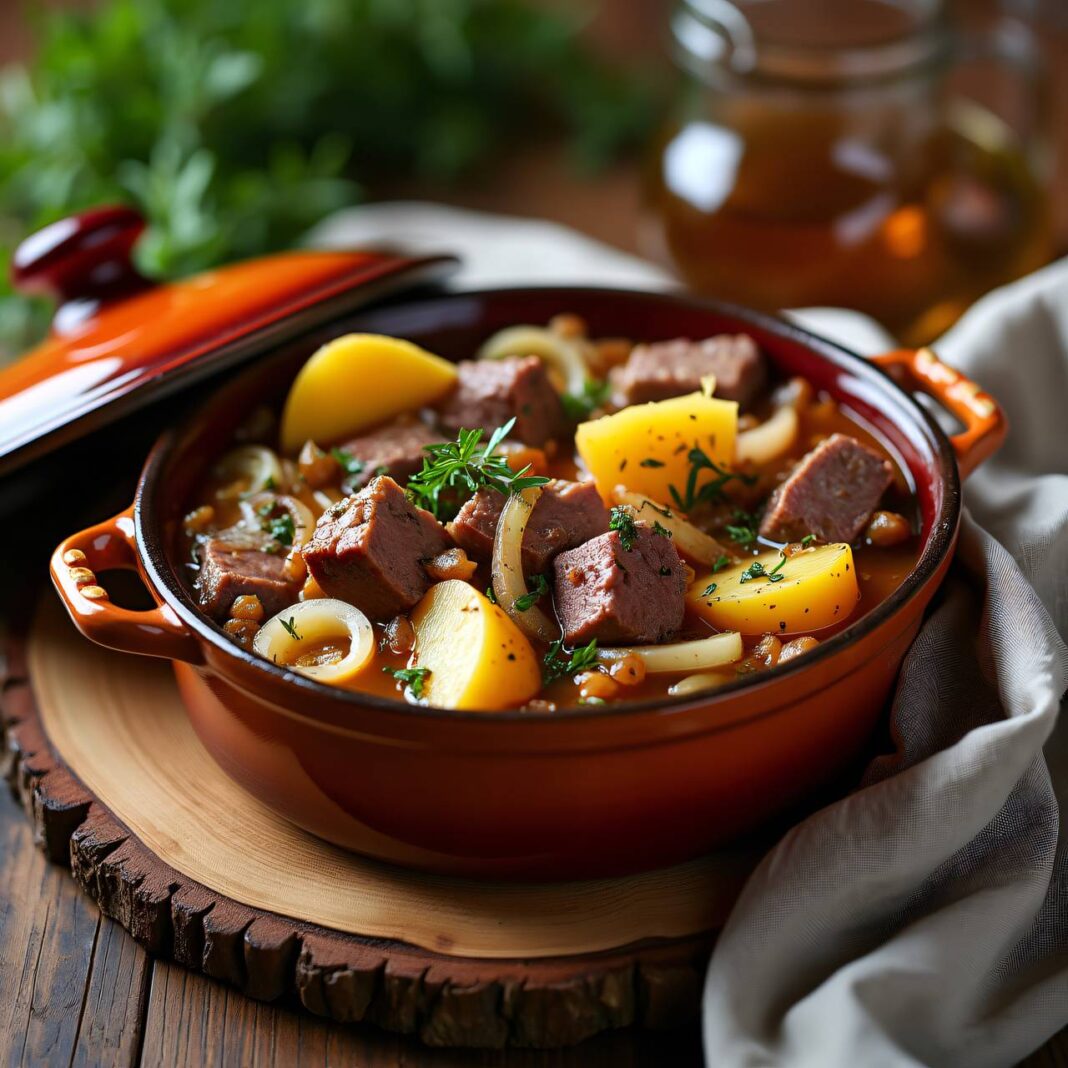 Bäckerpfanne (Fleischeintopf) Rezept Bäckerpfanne (Fleischeintopf) Rezept