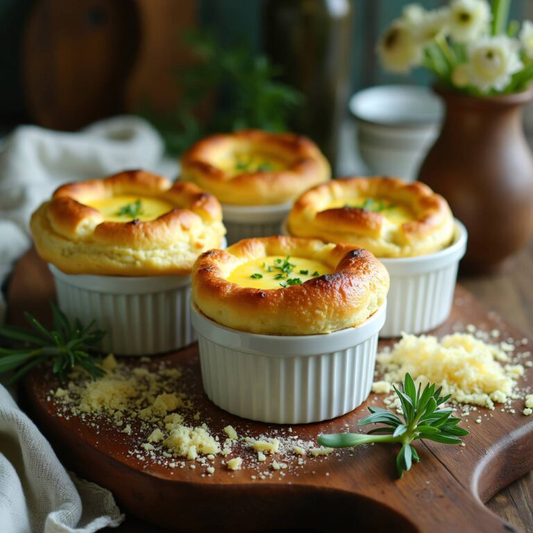 Bärlauch-Käse-Soufflés Rezept