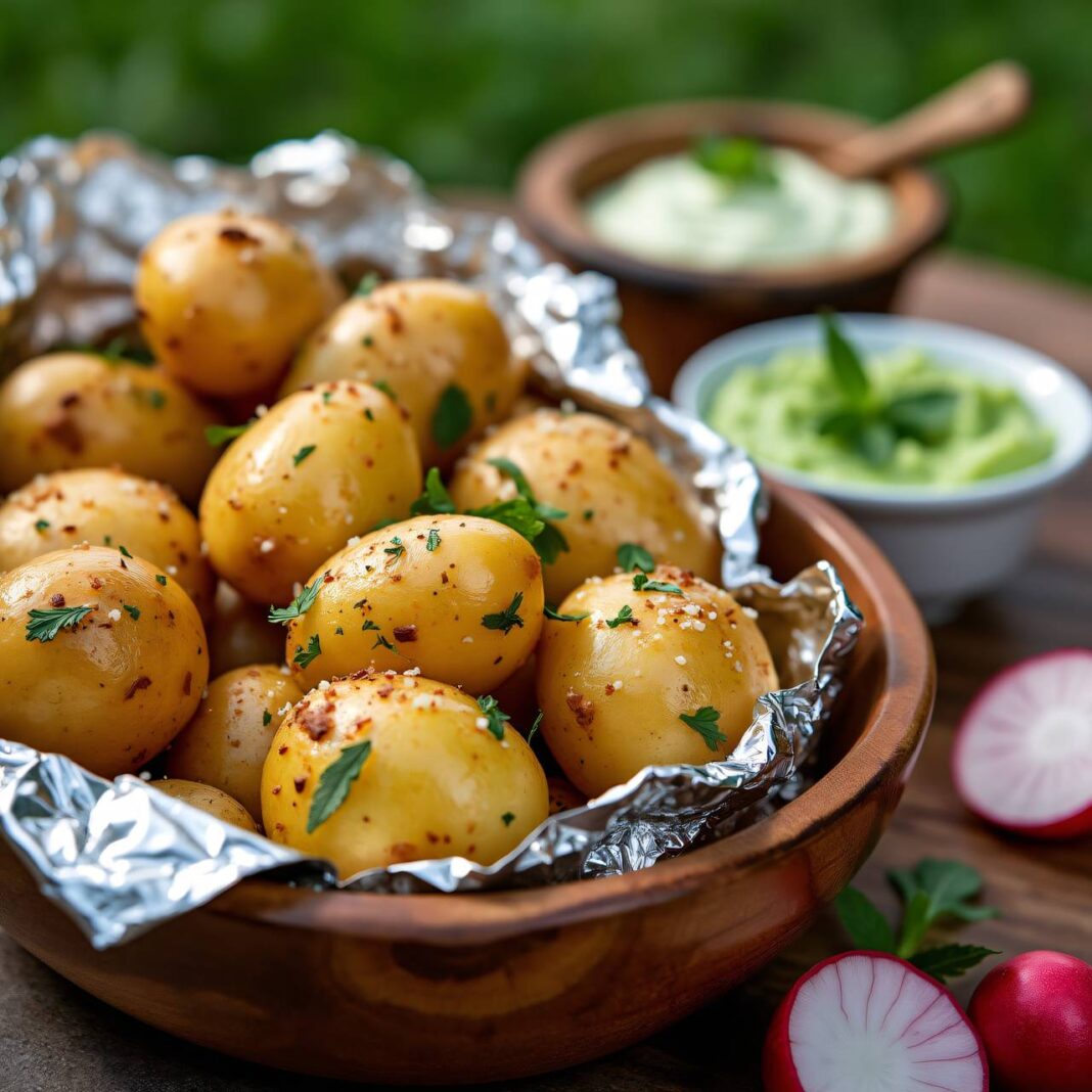 Baked Potatoes mit Sommersaucen Rezept Baked Potatoes mit Sommersaucen Rezept