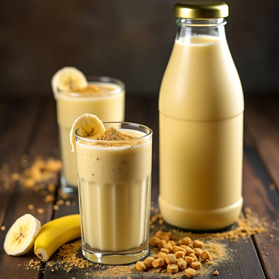 Bananen-Recovery-Shake (Protein-Shake) Rezept Bananen-Recovery-Shake (Protein-Shake) Rezept