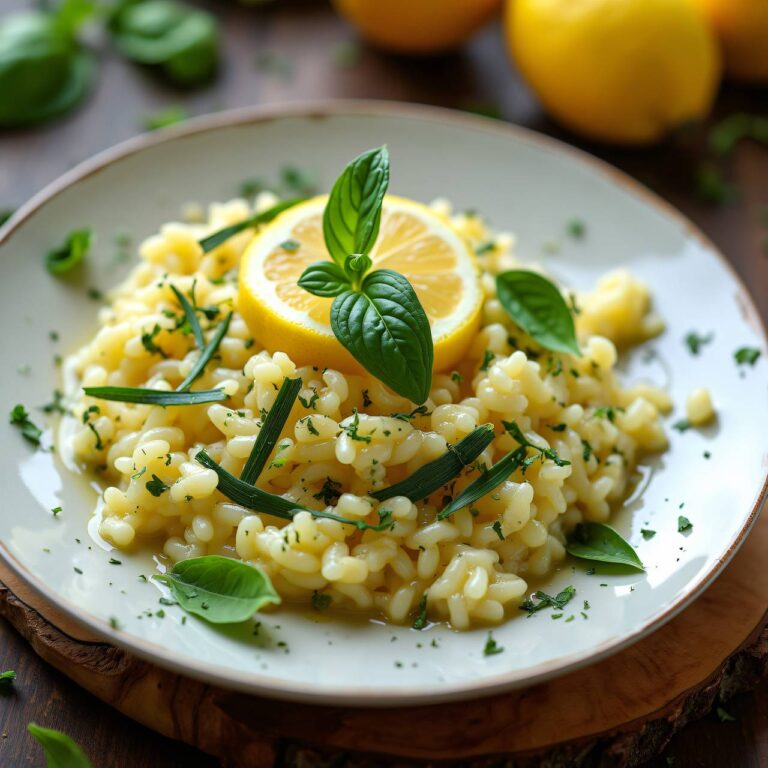 Basilikum-Zitronen-Risotto Rezept