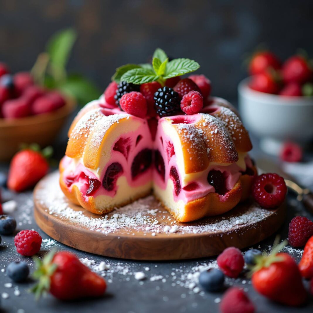 Beeren-Eisgugelhopf Rezept Beeren-Eisgugelhopf Rezept