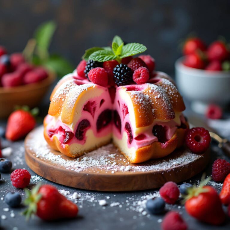 Beeren-Eisgugelhopf Rezept