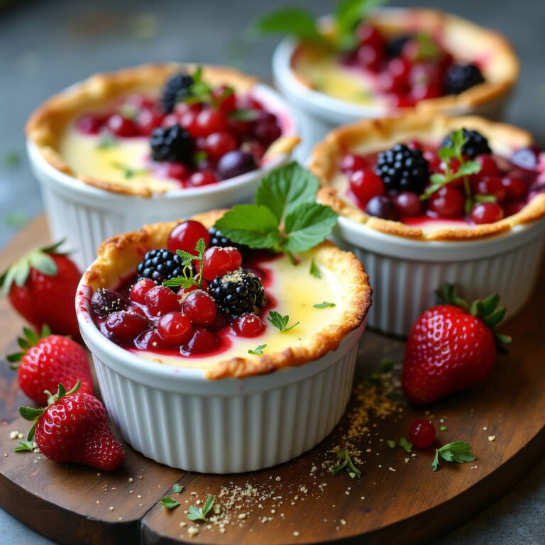 Beeren-Koriander-Gratin Rezept