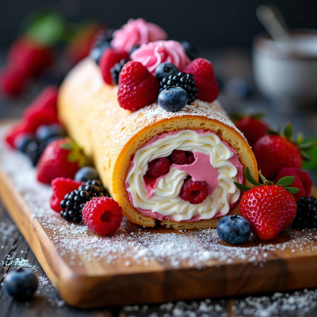 Beerenroulade Rezept Beerenroulade Rezept