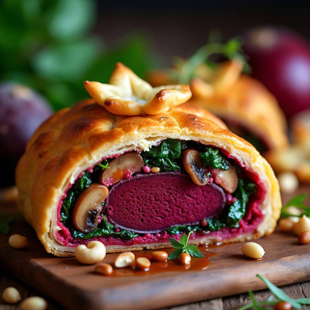 Beet Wellington (Vegetarisches Filet im Teig) Rezept Beet Wellington (Vegetarisches Filet im Teig) Rezept