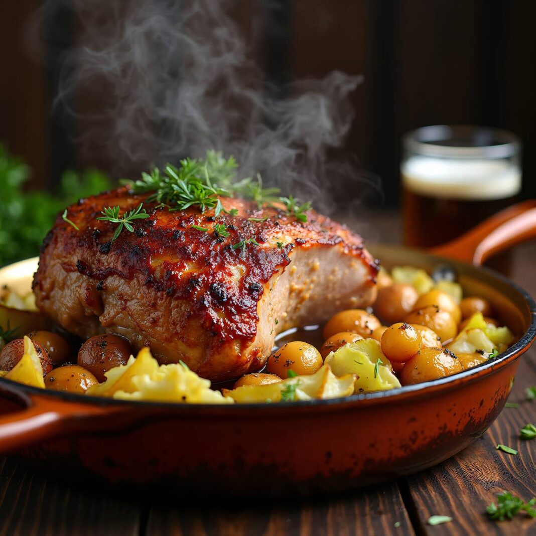 Bier-Schweinebraten Rezept Bier-Schweinebraten Rezept